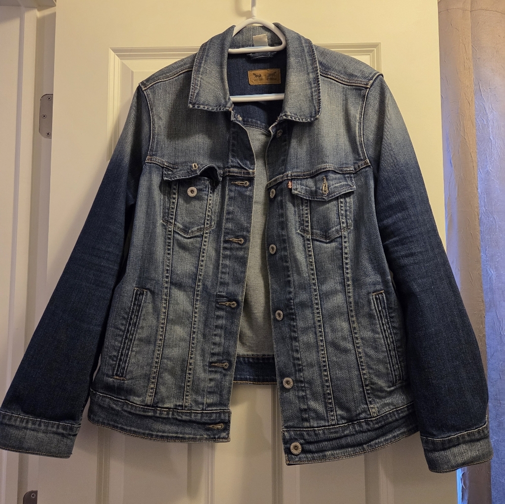 Levi,Classic Blue Denim Jacket,Size 1X